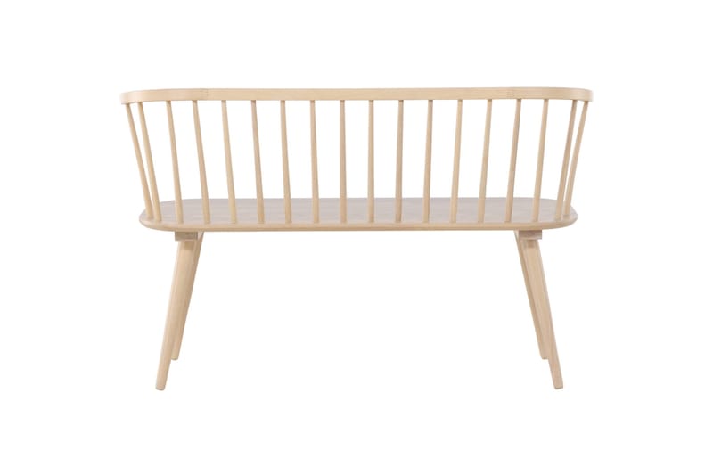 Sittbänk med ryggstöd Venture Home Whitewash - Huonekalut - Tuoli & nojatuoli - Penkki - Penkki selkänojalla