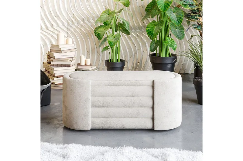 Penkki Veyaa Pakattu Kerma - Kermanvalkoinen - Huonekalut - Tuoli & nojatuoli - Jakkara & jalkarahi - Rahi