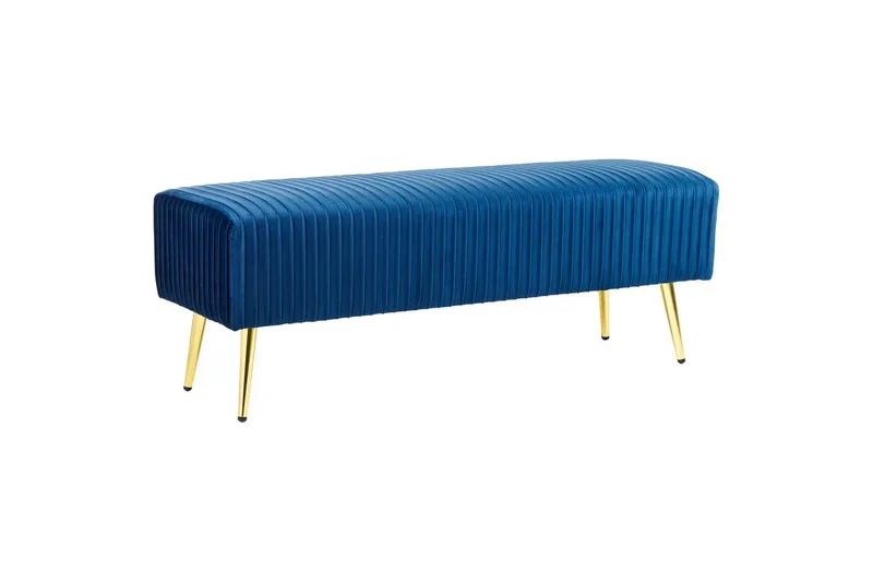 Penkki Paterson Sininen/Kulta - Sininen/Kulta - Huonekalut - Tuoli & nojatuoli - Penkki - Eteispenkki