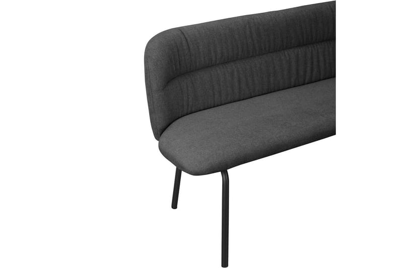 Ruokapenkin Casey Harmaa - Harmaa - Huonekalut - Tuoli & nojatuoli - Penkki - Penkki selkänojalla