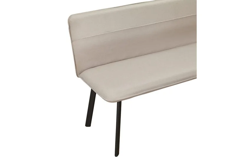 Ruokapenkin Taylor Kermanvärinen - Kermanvärinen - Huonekalut - Tuoli & nojatuoli - Penkki - Penkki selkänojalla