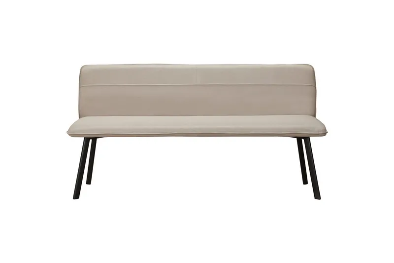 Ruokapenkin Taylor Kermanvärinen - Kermanvärinen - Huonekalut - Tuoli & nojatuoli - Penkki - Penkki selkänojalla