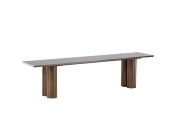 Ruokapenkki Olivia 40x180x45 cm Mokka - Mokka - Huonekalut - Tuoli & nojatuoli - Penkki - Eteispenkki