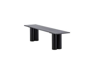 Ruokapenkki Olivia 40x180x45 cm Musta - Musta - Huonekalut - Tuoli & nojatuoli - Penkki - Eteispenkki