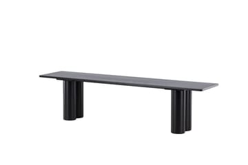 Ruokapenkki Olivia 40x180x45 cm Musta - Musta - Huonekalut - Tuoli & nojatuoli - Penkki - Eteispenkki