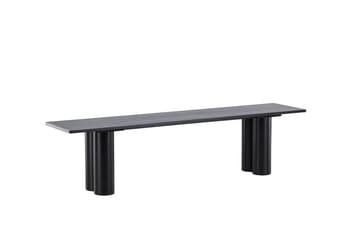Ruokapenkki Olivia 40x180x45 cm Musta - Musta - Huonekalut - Tuoli & nojatuoli - Penkki - Eteispenkki