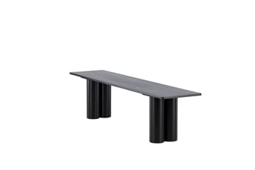 Ruokapenkki Olivia 40x180x45 cm Musta - Musta - Huonekalut - Tuoli & nojatuoli - Penkki - Eteispenkki