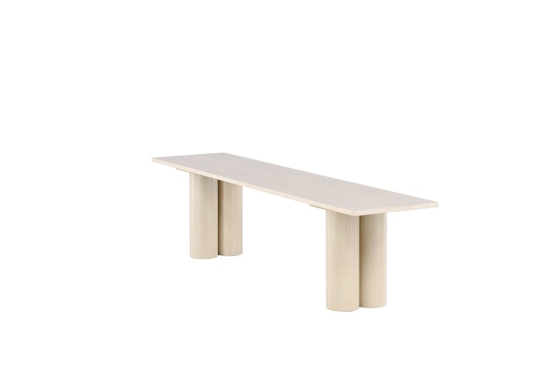 Ruokapenkki Olivia 40x180x45 cm Valkoinen - Valkoinen - Huonekalut - Tuoli & nojatuoli - Penkki - Eteispenkki