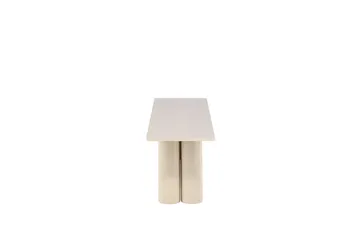 Ruokapenkki Olivia 40x180x45 cm Valkoinen - Valkoinen - Huonekalut - Tuoli & nojatuoli - Penkki - Eteispenkki
