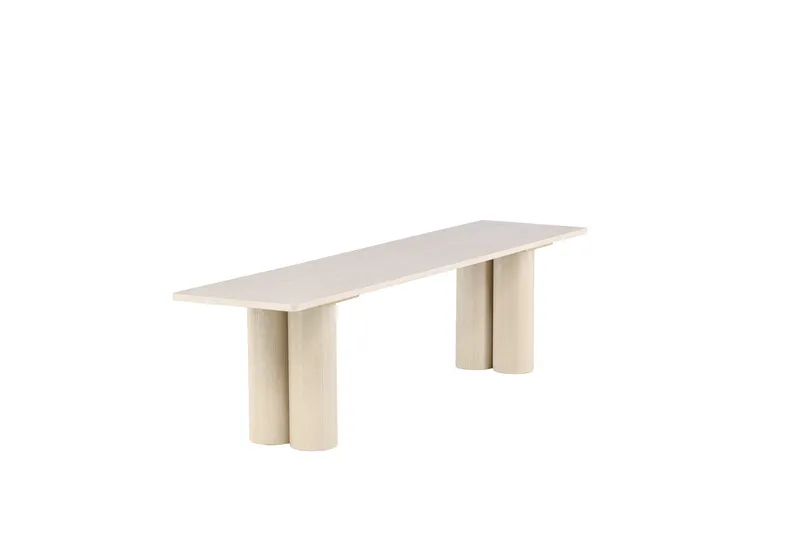 Ruokapenkki Olivia 40x180x45 cm Valkoinen - Valkoinen - Huonekalut - Tuoli & nojatuoli - Penkki - Eteispenkki