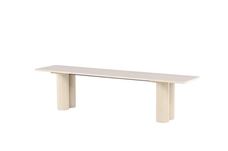 Ruokapenkki Olivia 40x180x45 cm Valkoinen - Valkoinen - Huonekalut - Tuoli & nojatuoli - Penkki - Eteispenkki