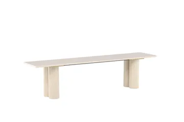 Ruokapenkki Olivia 40x180x45 cm Valkoinen - Valkoinen - Huonekalut - Tuoli & nojatuoli - Penkki - Eteispenkki