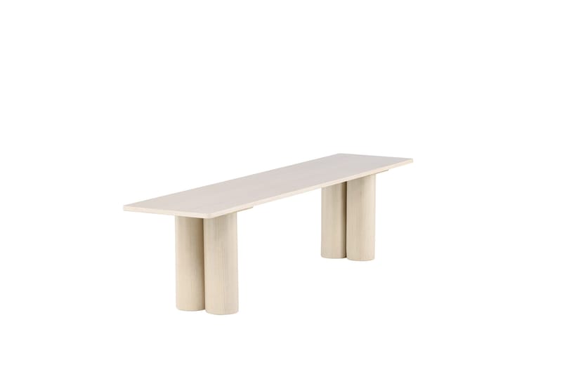 Ruokapenkki Olivia 40x180x45 cm Valkoinen - Valkoinen - Huonekalut - Tuoli & nojatuoli - Penkki - Eteispenkki