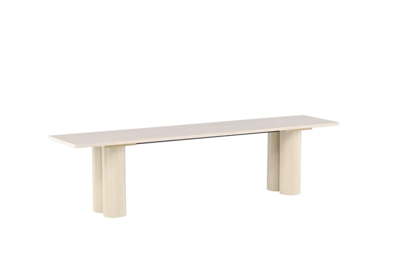 Ruokapenkki Olivia 40x180x45 cm Valkoinen - Valkoinen - Huonekalut - Tuoli & nojatuoli - Penkki - Eteispenkki