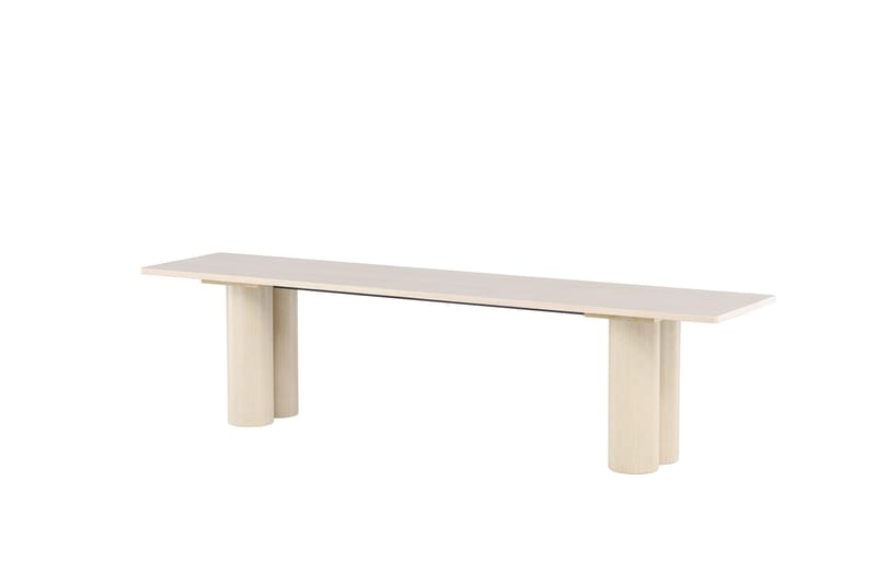 Ruokapenkki Olivia 40x180x45 cm Valkoinen - Valkoinen - Huonekalut - Tuoli & nojatuoli - Penkki - Eteispenkki