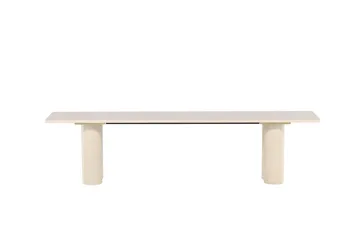 Ruokapenkki Olivia 40x180x45 cm Valkoinen - Valkoinen - Huonekalut - Tuoli & nojatuoli - Penkki - Eteispenkki