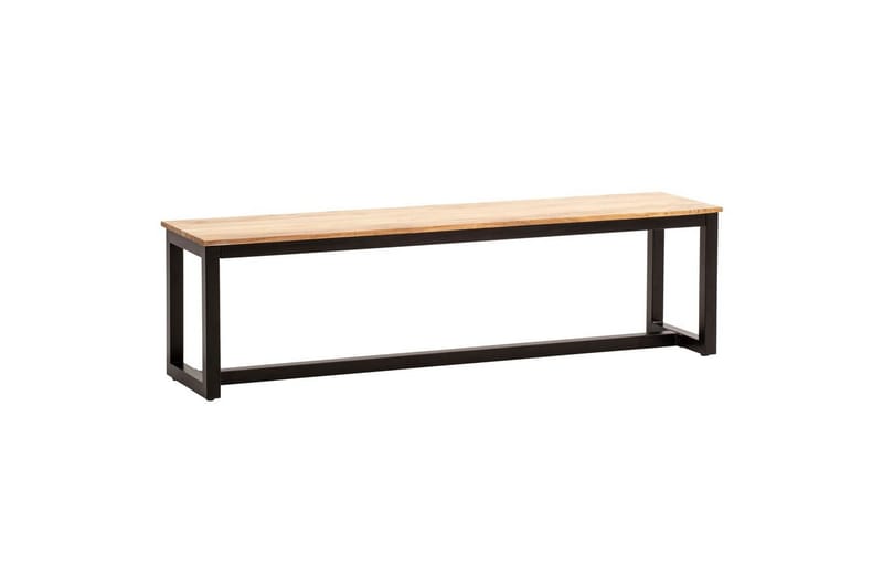 Ruokasalin penkki Wohnling kokopuuta teollinen loft-tyyli metallijaloilla 160 cm, 160 cm