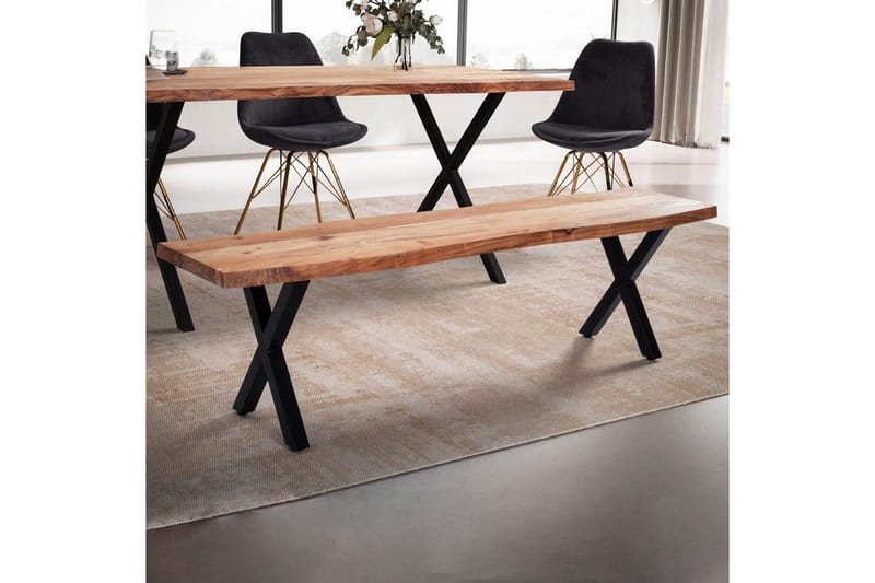 Sittbänk utan ryggstöd Wohnling 140x40 cm - Huonekalut - Tuoli & nojatuoli - Penkki - Eteispenkki