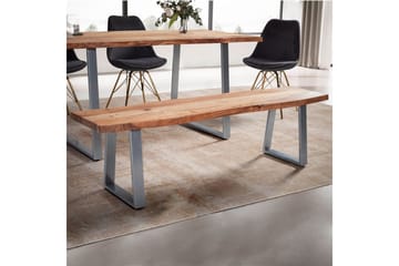 Sittbänk utan ryggstöd Wohnling Krom, Ljusbrun 160x40 cm - Huonekalut - Tuoli & nojatuoli - Penkki - Eteispenkki