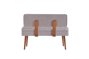 Valsot Penkkituoli 110 cm - Pähkinä/Harmaa - Huonekalut - Tuoli & nojatuoli - Penkki - Penkki selkänojalla