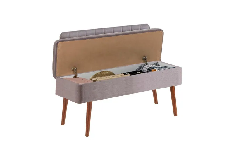 Valsot Penkkituoli 110 cm - Pähkinä/Harmaa - Huonekalut - Tuoli & nojatuoli - Penkki - Penkki selkänojalla