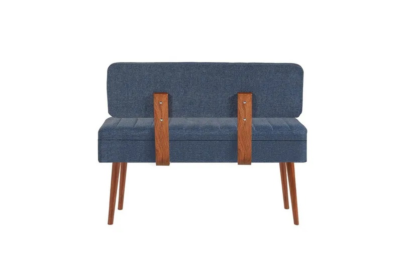 Valsot Penkkituoli 110 cm - Pähkinä/Tummansininen - Huonekalut - Tuoli & nojatuoli - Penkki - Eteispenkki