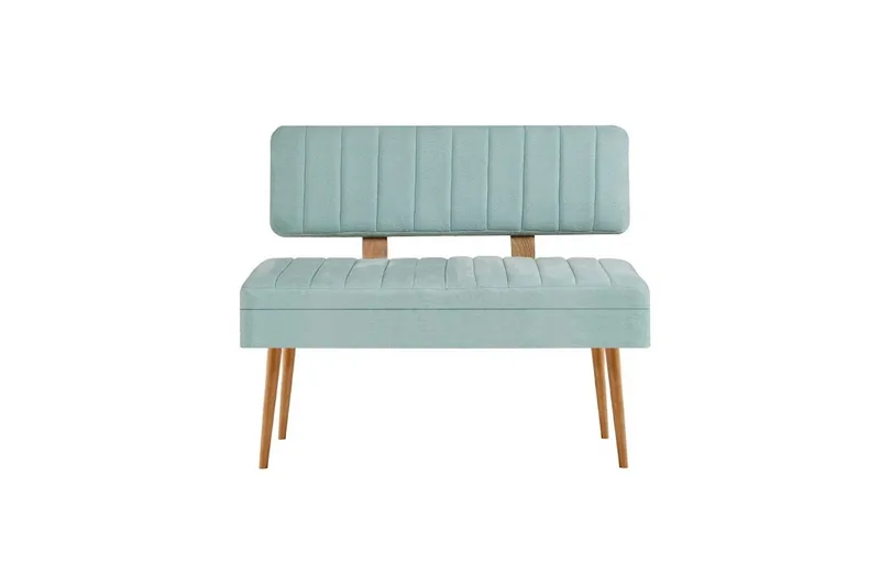 Valsot Penkkituoli 110 cm - Luonnollinen/Vihreä - Huonekalut - Tuoli & nojatuoli - Penkki - Penkki selkänojalla