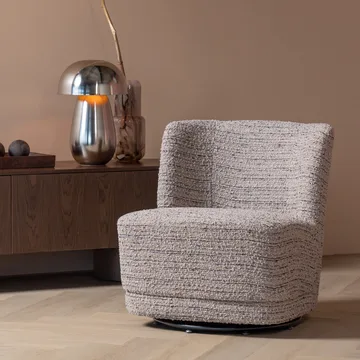 Pyörivä nojatuoli Atty - Beige melange - Huonekalut - Tuoli & nojatuoli - Nojatuoli & lepotuoli