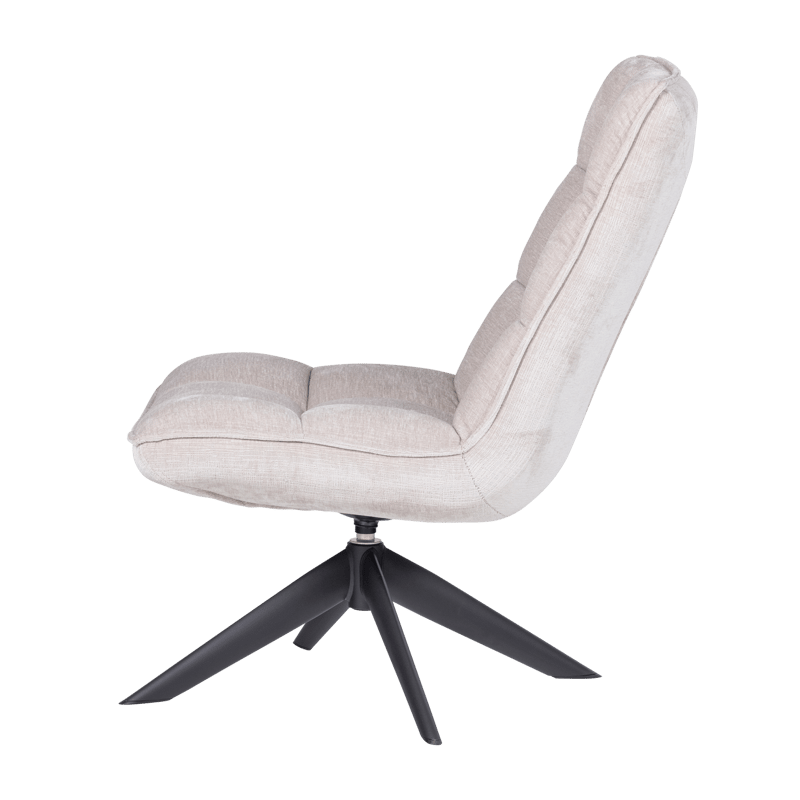 Pyörivä nojatuoli Jouke - Luonnonväri - Huonekalut - Tuoli & nojatuoli - Nojatuoli & lepotuoli