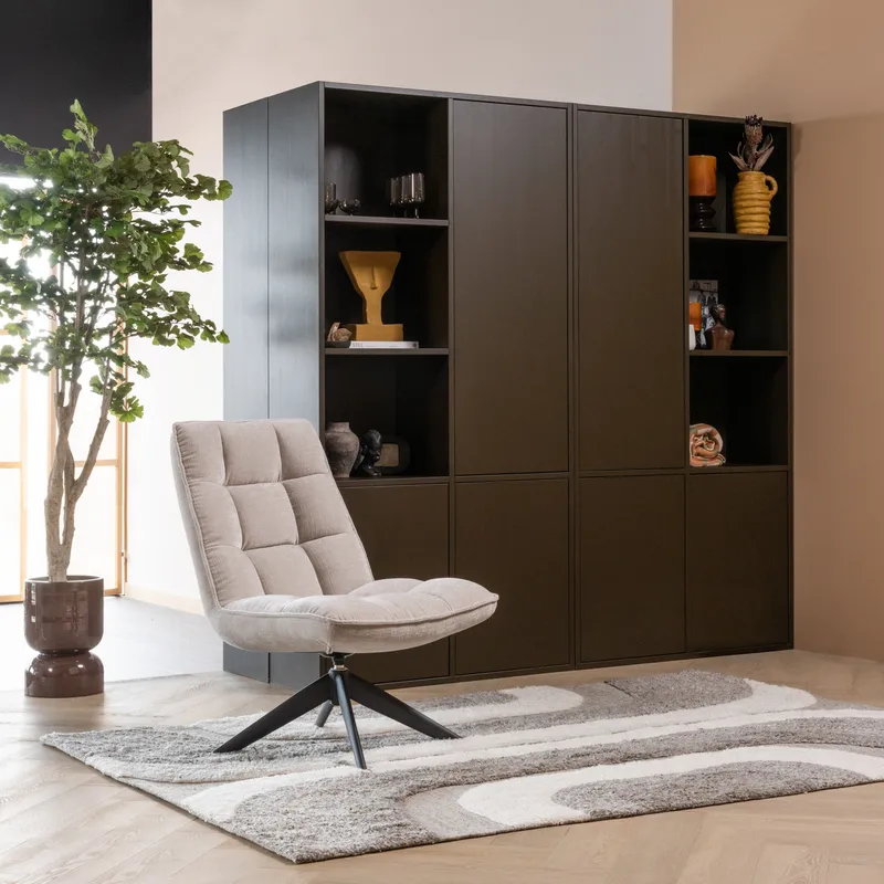 Pyörivä nojatuoli Jouke - Luonnonväri - Huonekalut - Tuoli & nojatuoli - Nojatuoli & lepotuoli