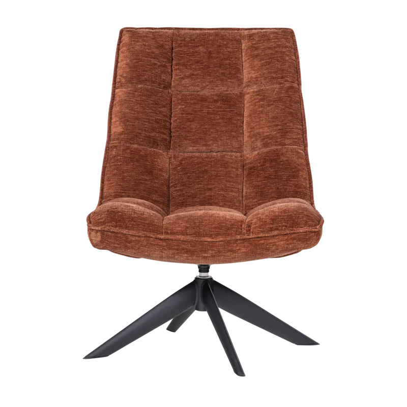 Pyörivä nojatuoli Jouke - Ruosteenruskea - Huonekalut - Tuoli & nojatuoli - Nojatuoli & lepotuoli