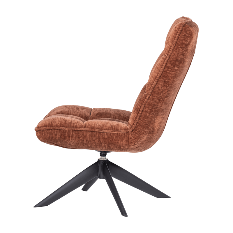 Pyörivä nojatuoli Jouke - Ruosteenruskea - Huonekalut - Tuoli & nojatuoli - Nojatuoli & lepotuoli