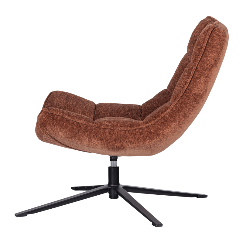 Pyörivä nojatuoli Maudi - Ruskea - Huonekalut - Tuoli & nojatuoli - Nojatuoli & lepotuoli