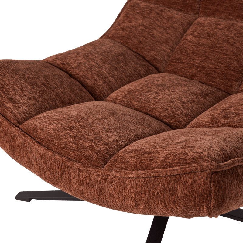 Pyörivä nojatuoli Maudi - Ruskea - Huonekalut - Tuoli & nojatuoli - Nojatuoli & lepotuoli