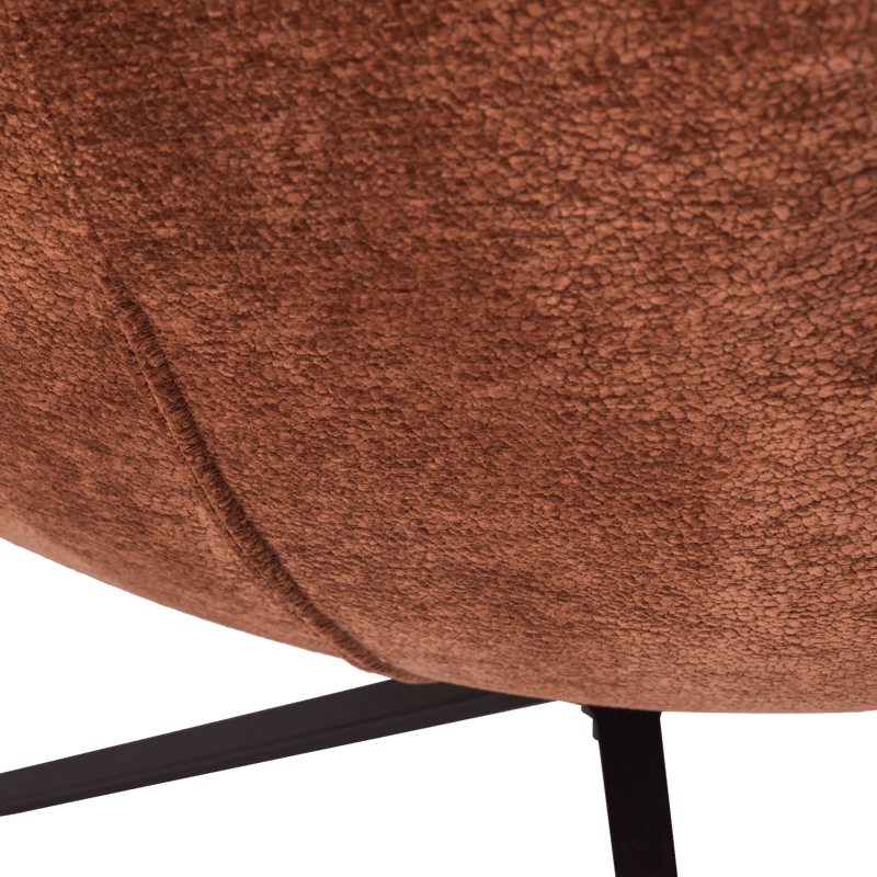 Pyörivä nojatuoli Maudi - Ruskea - Huonekalut - Tuoli & nojatuoli - Nojatuoli & lepotuoli