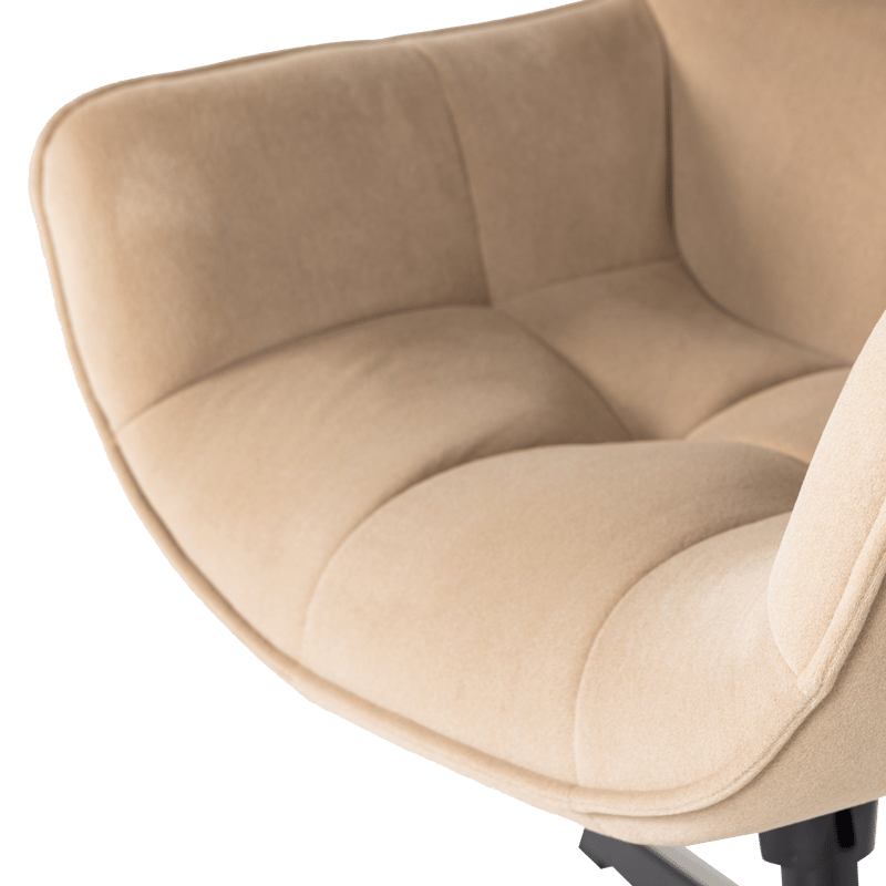 Pyörivä nojatuoli Wibo - Hiekka - Huonekalut - Tuoli & nojatuoli - Nojatuoli & lepotuoli
