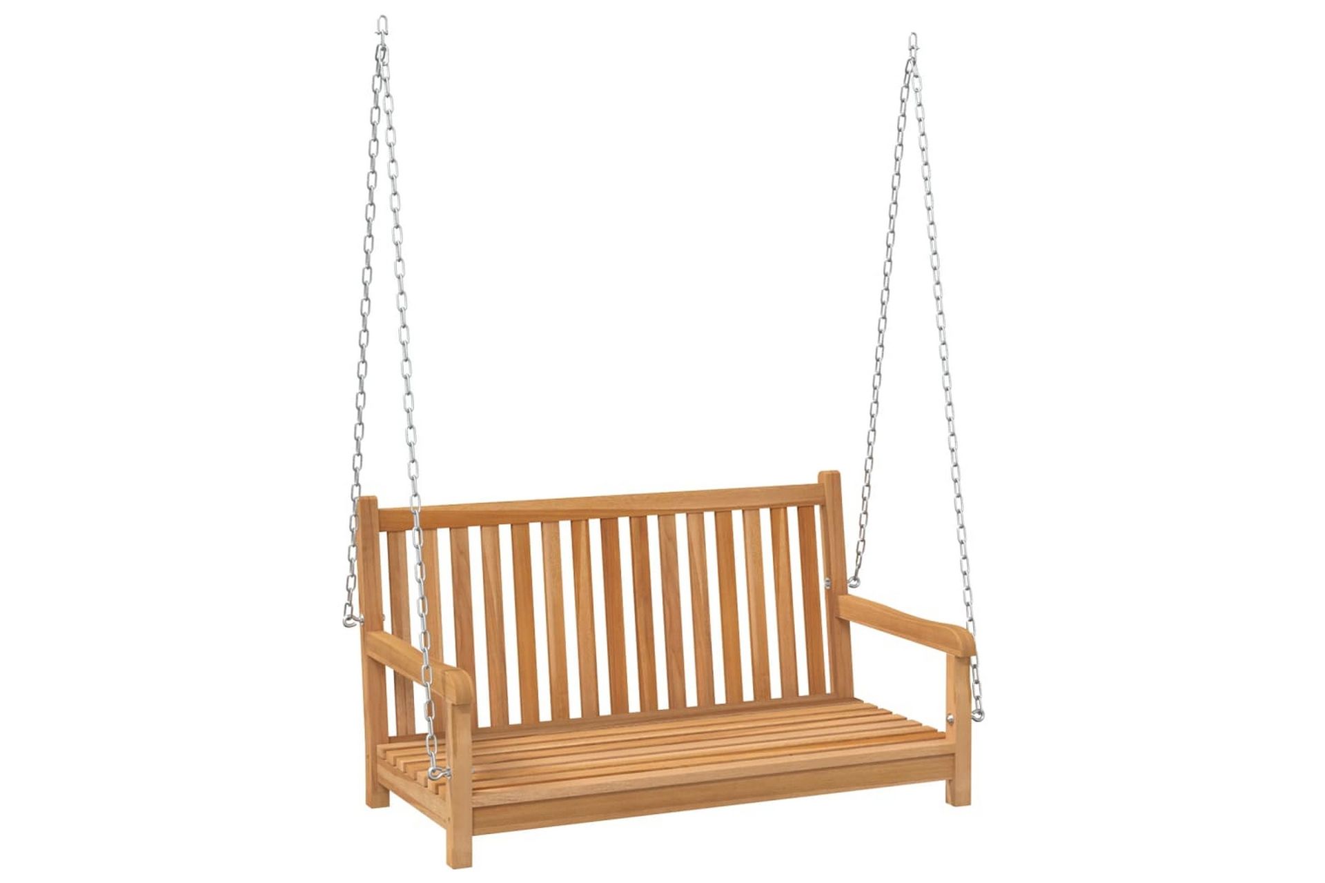 Keinupenkki täysi tiikki 114x60x64 cm - Ruskea - Huonekalut - Tuoli & nojatuoli - Pyörivät tuolit & keinutuoli