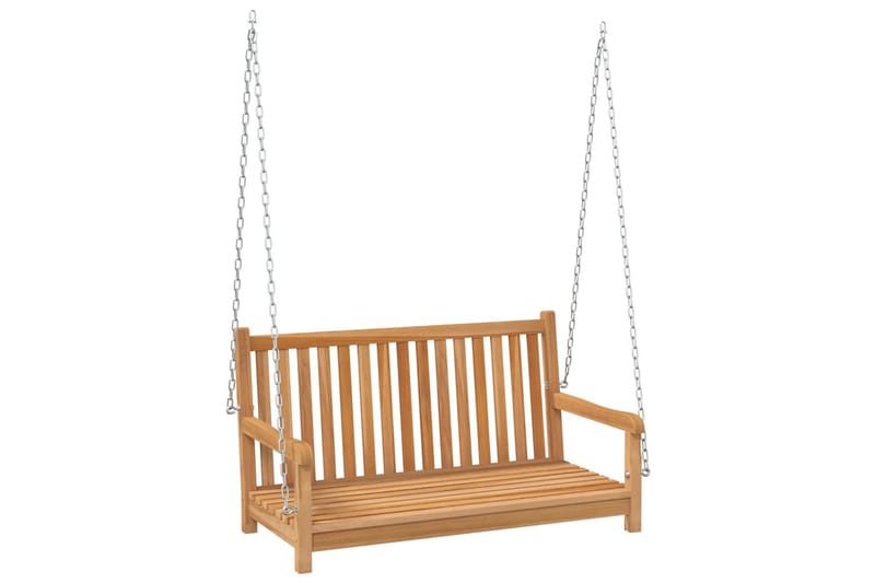 Keinupenkki täysi tiikki 114x60x64 cm - Ruskea - Huonekalut - Tuoli & nojatuoli - Pyörivät tuolit & keinutuoli