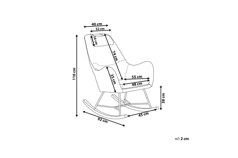 Keinutuoli Dedon - Keltainen - Huonekalut - Tuoli & nojatuoli - Pyörivät tuolit & keinutuoli