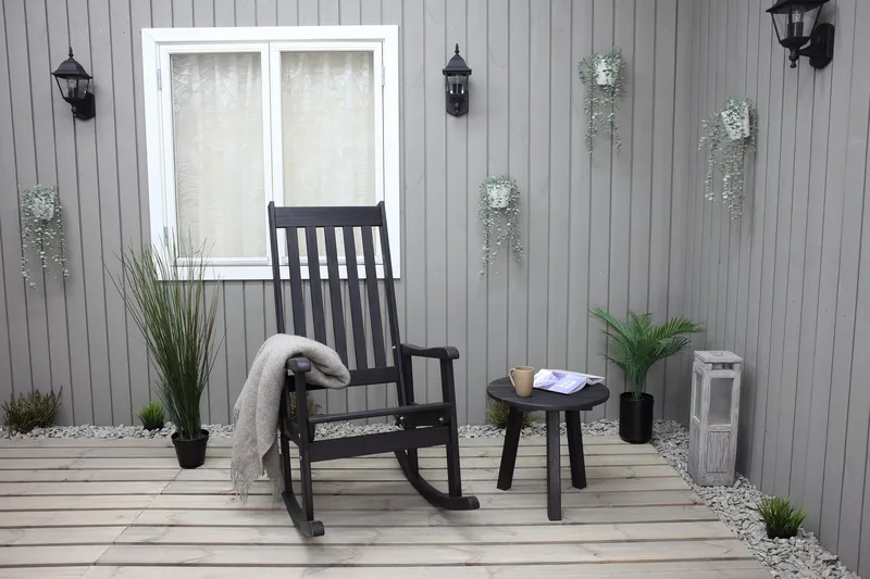 Keinutuoli Ellabell - Kahvimusta - Huonekalut - Tuoli & nojatuoli - Pyörivät tuolit & keinutuoli