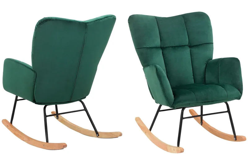 Keinutuoli Jundapa - Vihreä - Huonekalut - Tuoli & nojatuoli - Pyörivät tuolit & keinutuoli