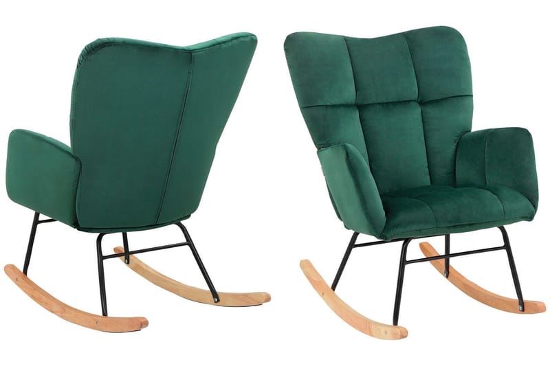 Keinutuoli Jundapa - Vihreä - Huonekalut - Tuoli & nojatuoli - Pyörivät tuolit & keinutuoli