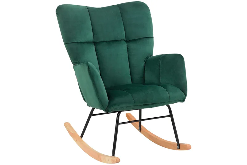Keinutuoli Jundapa - Vihreä - Huonekalut - Tuoli & nojatuoli - Pyörivät tuolit & keinutuoli