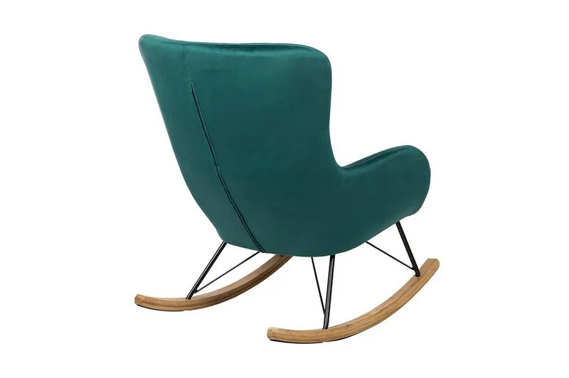 Keinutuoli Thakker Sametti - Vihreä - Huonekalut - Tuoli & nojatuoli - Pyörivät tuolit & keinutuoli