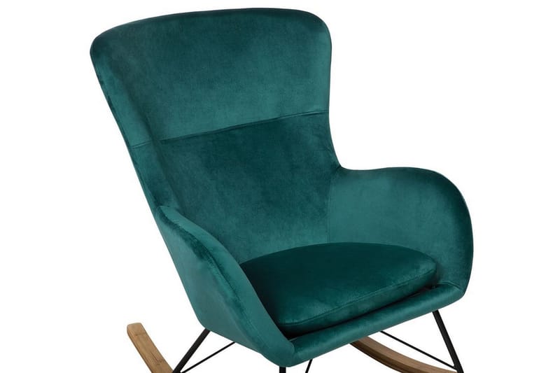Keinutuoli Thakker Sametti - Vihreä - Huonekalut - Tuoli & nojatuoli - Pyörivät tuolit & keinutuoli