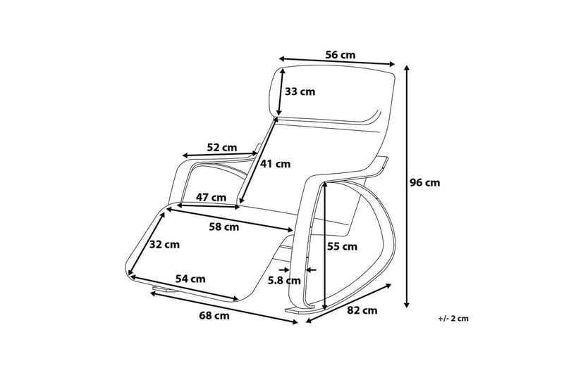 Keinutuoli Weston - Beige - Huonekalut - Tuoli & nojatuoli - Pyörivät tuolit & keinutuoli