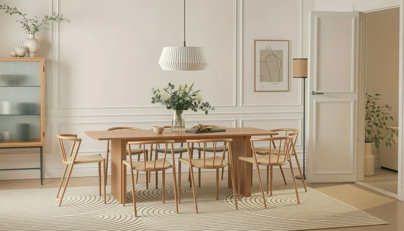 Radella Ruokatuoli - Beige / Metallijalat tammi - Huonekalut - Tuoli & nojatuoli - Ruokapöydän tuolit