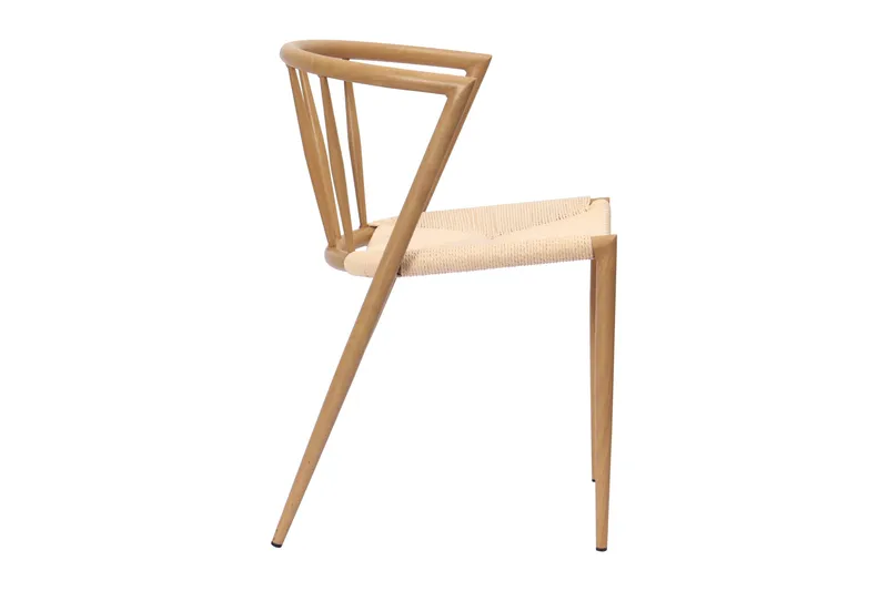 Radella Ruokatuoli - Beige / Metallijalat tammi - Huonekalut - Tuoli & nojatuoli - Ruokapöydän tuolit