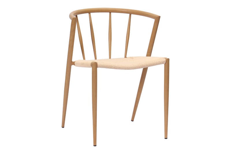 Radella Ruokatuoli - Beige / Metallijalat tammi - Huonekalut - Tuoli & nojatuoli - Ruokapöydän tuolit