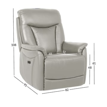 Recliner-nojatuoli Gårdal sähköisellä nostomekanismilla nahka - Beige - Huonekalut - Tuoli & nojatuoli - Nojatuoli & lepotuoli